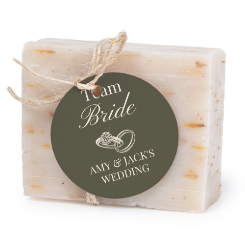 Seife mit rundem Etikett (6er-Set)