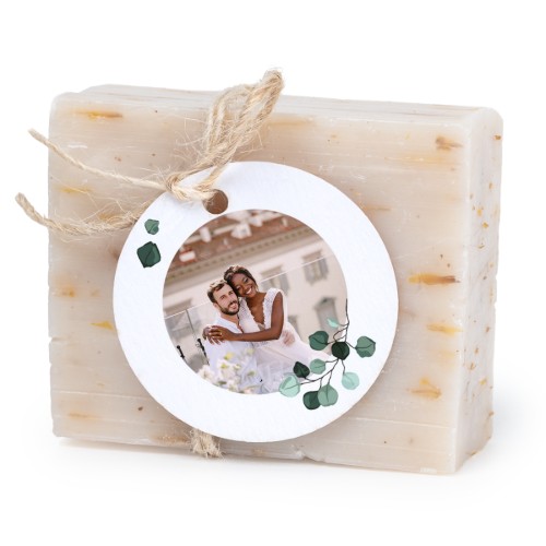 Soap bar with round label (6 pcs)