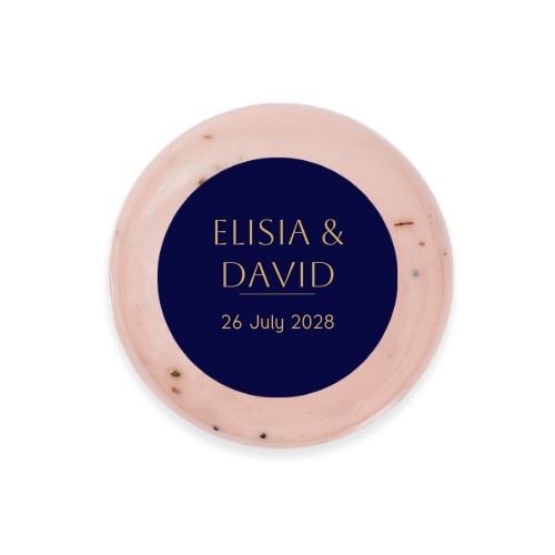 Round Bar of Soap with Sticker (set of 6)