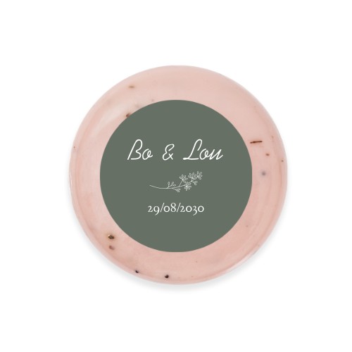 Round Bar of Soap with Sticker (set of 6)