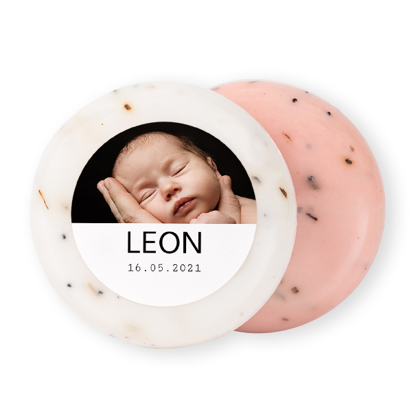 Round Bar of Soap with Sticker (set of 12)
