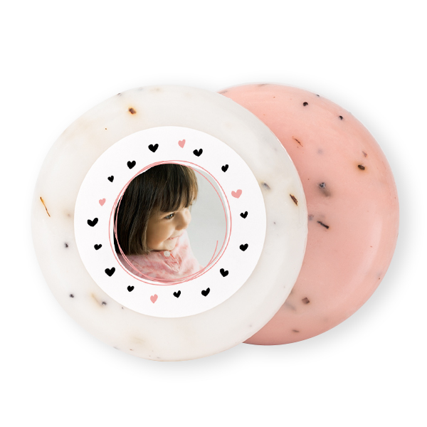 Round Bar of Soap with Sticker (set of 12)