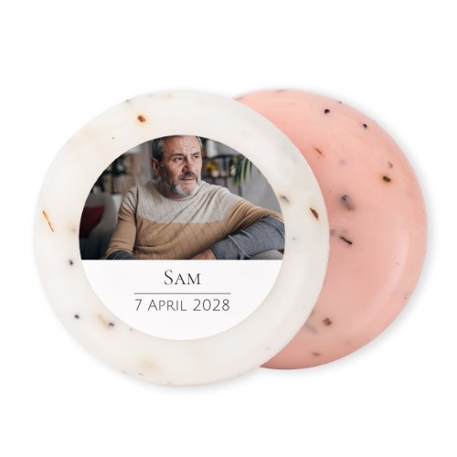 Round Bar of Soap with Sticker (set of 12)