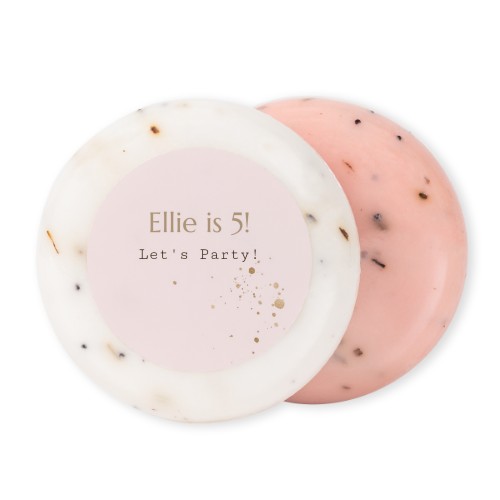 Rund tvål med klistermärke - 12 st