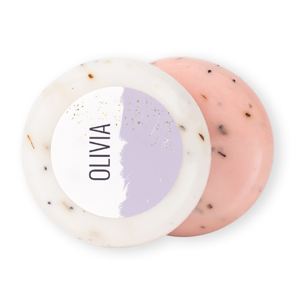 Round Bar of Soap with Sticker (set of 12) Round Bar of Soap with Sticker (set of 12)