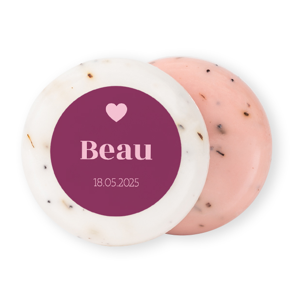 Round Bar of Soap with Sticker (set of 12)