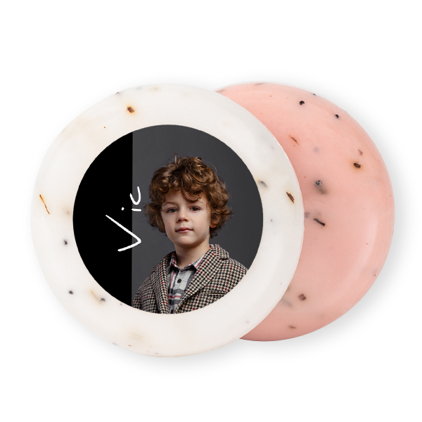 Round Bar of Soap with Sticker (set of 12)