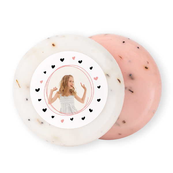 Round Bar of Soap with Sticker (set of 12)