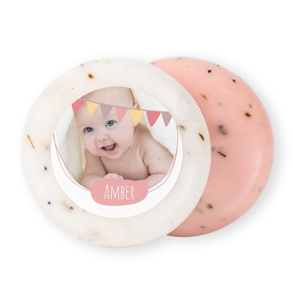 Round Bar of Soap with Sticker (set of 12) Round Bar of Soap with Sticker (set of 12)