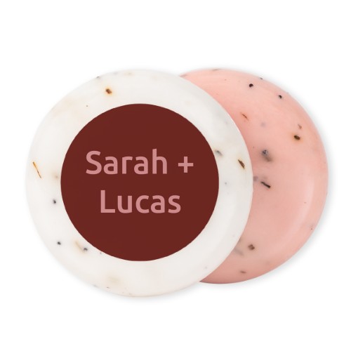Round Bar of Soap with Sticker (set of 12)