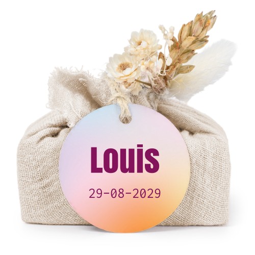 Seifen in beigefarbenem Tetra Pak mit rundem Etikett (6er-Set)