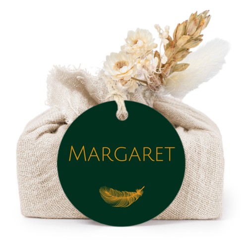 Seifen in beigefarbenem Tetra Pak mit rundem Etikett (6er-Set)