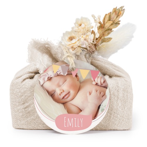 Saippuat beige kangaskääreessä, pyöreä etiketti (6 kpl)