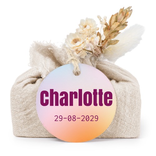 Seifen in beigefarbenem Tetra Pak mit rundem Etikett (6er-Set)