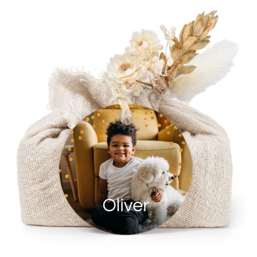 Lot de 6 savons avec emballage en coton beige et étiquettes rondes Lot de 6 savons avec emballage en coton beige et étiquettes rondes