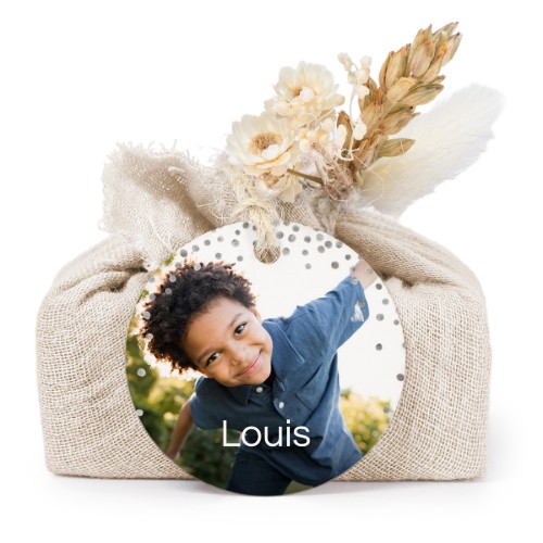 Saippuat beige kangaskääreessä, pyöreä etiketti (6 kpl)