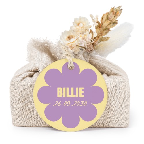 Saippuat beige kangaskääreessä, pyöreä etiketti (6 kpl)