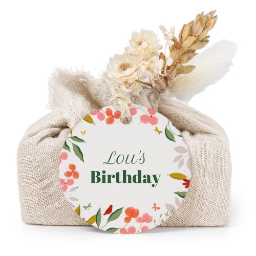 TvÄlar i beige tygförpackningar med rund etikett (6 st) TvÄlar i beige tygförpackningar med rund etikett (6 st)