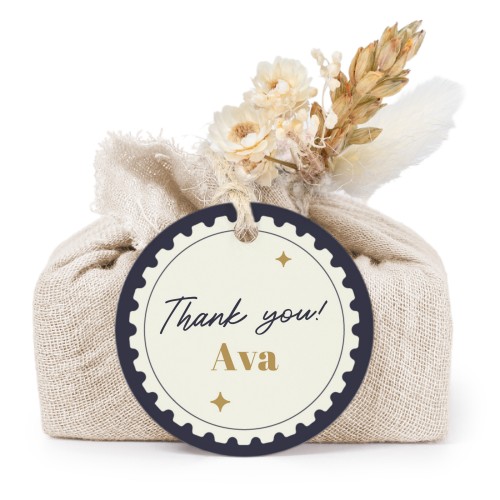 Seifen in beigefarbenem Tetra Pak mit rundem Etikett (6er-Set)