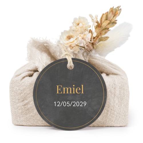 Seifen in beigefarbenem Tetra Pak mit rundem Etikett (6er-Set)