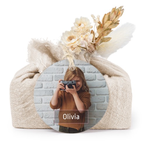 Saippuat beige kangaskääreessä, pyöreä etiketti (6 kpl)