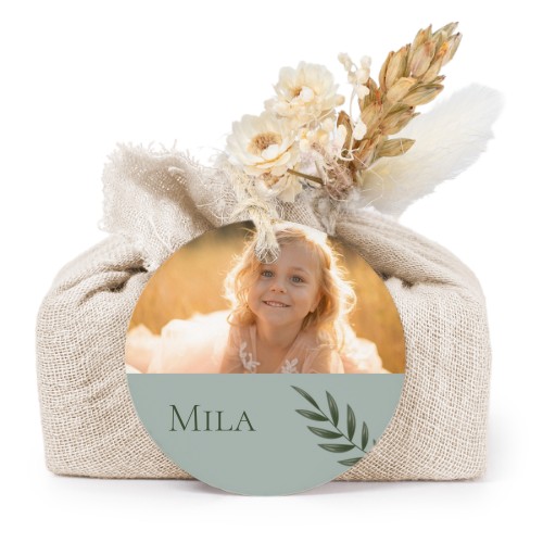 Seifen in beigefarbenem Tetra Pak mit rundem Etikett (6er-Set)