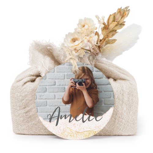 Seifen in beigefarbenem Tetra Pak mit rundem Etikett (6er-Set)