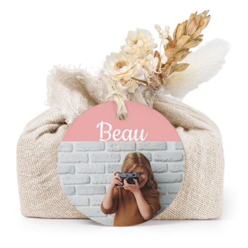 Saippuat beige kangaskääreessä, pyöreä etiketti (6 kpl)