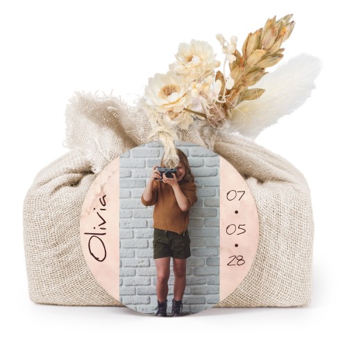 Saippuat beige kangaskääreessä, pyöreä etiketti (6 kpl)