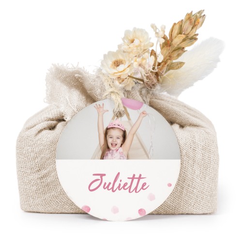 Saippuat beige kangaskääreessä, pyöreä etiketti (6 kpl)