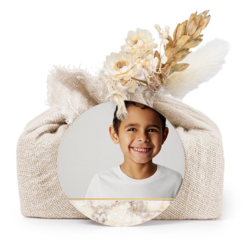 Seifen in beigefarbenem Tetra Pak mit rundem Etikett (6er-Set)