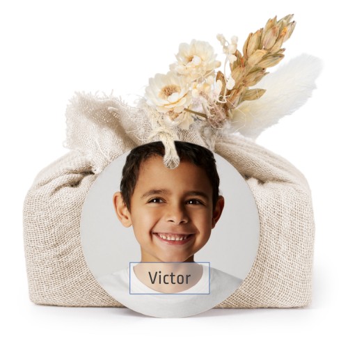 TvÄlar i beige tygförpackningar med rund etikett (6 st) TvÄlar i beige tygförpackningar med rund etikett (6 st)