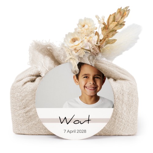 Seifen in beigefarbenem Tetra Pak mit rundem Etikett (6er-Set)