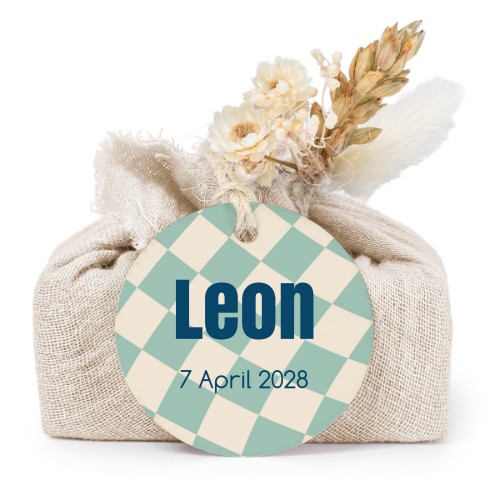 Lot de 6 savons avec emballage en coton beige et étiquettes rondes Lot de 6 savons avec emballage en coton beige et étiquettes rondes