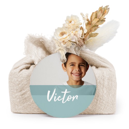 Seifen in beigefarbenem Tetra Pak mit rundem Etikett (6er-Set)