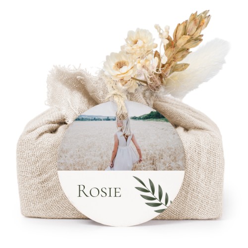 Saippuat beige kangaskääreessä, pyöreä etiketti (6 kpl)