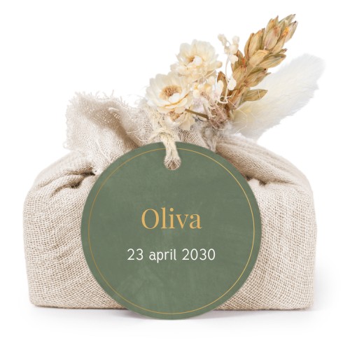 Lot de 6 savons avec emballage en coton beige et étiquettes rondes Lot de 6 savons avec emballage en coton beige et étiquettes rondes