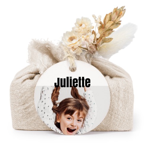 Zeepjes in beige tetra doekje met rond label (set van 6) Zeepjes in beige tetra doekje met rond label (set van 6)