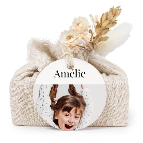 Zeepjes in beige tetra doekje met rond label (set van 6) Zeepjes in beige tetra doekje met rond label (set van 6)