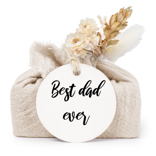 Seifen in beigefarbenem Tetra Pak mit rundem Etikett (6er-Set)