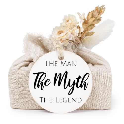 Seifen in beigefarbenem Tetra Pak mit rundem Etikett (6er-Set)