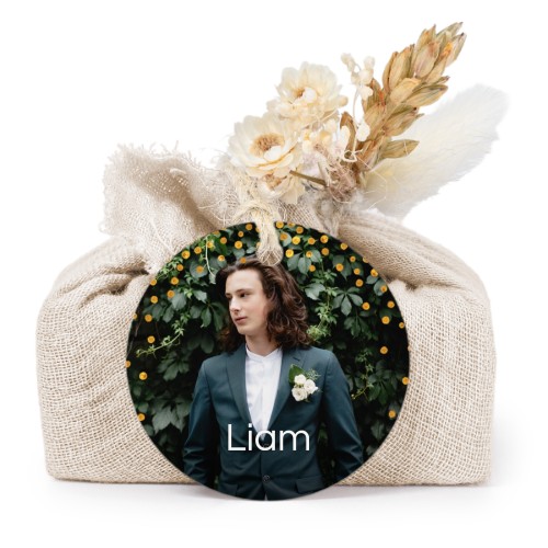 Lot de 6 savons avec emballage en coton beige et étiquettes rondes Lot de 6 savons avec emballage en coton beige et étiquettes rondes