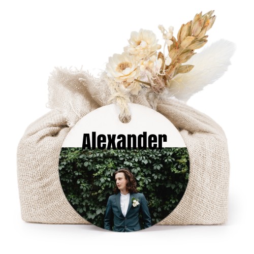 Seifen in beigefarbenem Tetra Pak mit rundem Etikett (6er-Set)