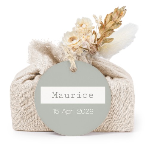 Lot de 6 savons avec emballage en coton beige et étiquettes rondes Lot de 6 savons avec emballage en coton beige et étiquettes rondes