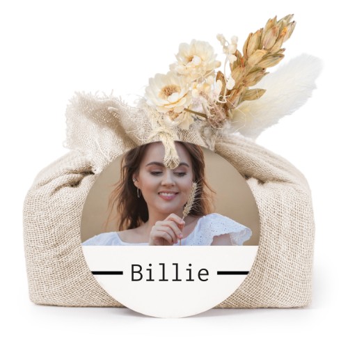 Saippuat beige kangaskääreessä, pyöreä etiketti (6 kpl)