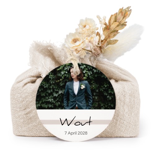 Beige cotton wrapped soaps with round label (6 pcs) Beige cotton wrapped soaps with round label (6 pcs)