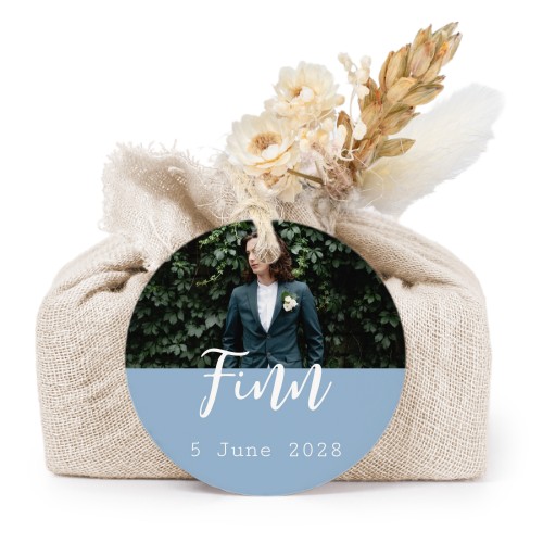 Seifen in beigefarbenem Tetra Pak mit rundem Etikett (6er-Set)