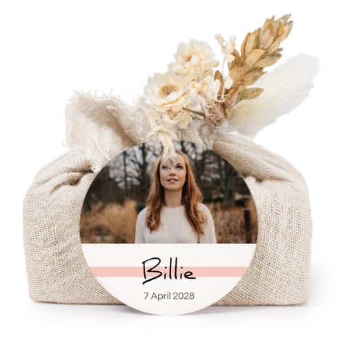 Seifen in beigefarbenem Tetra Pak mit rundem Etikett (6er-Set)