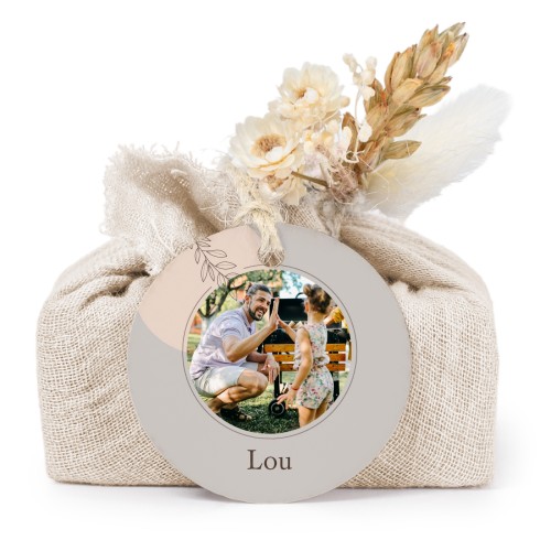 Seifen in beigefarbenem Tetra Pak mit rundem Etikett (6er-Set)