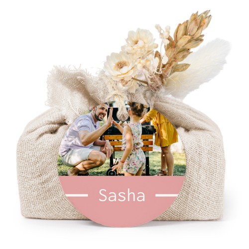 Seifen in beigefarbenem Tetra Pak mit rundem Etikett (6er-Set)